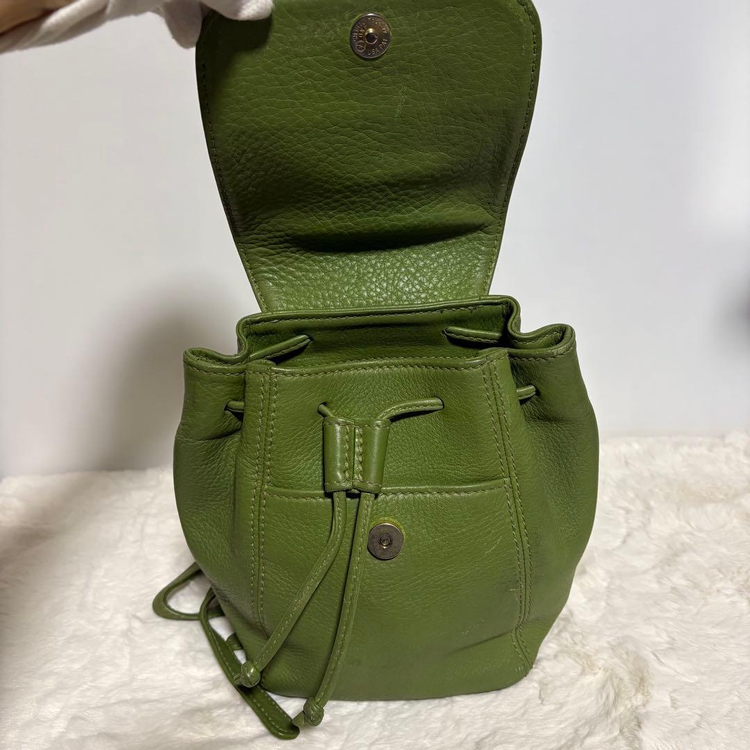 【美品】希少色✨COACH コーチ　リュック　バックパック4925 グリーン