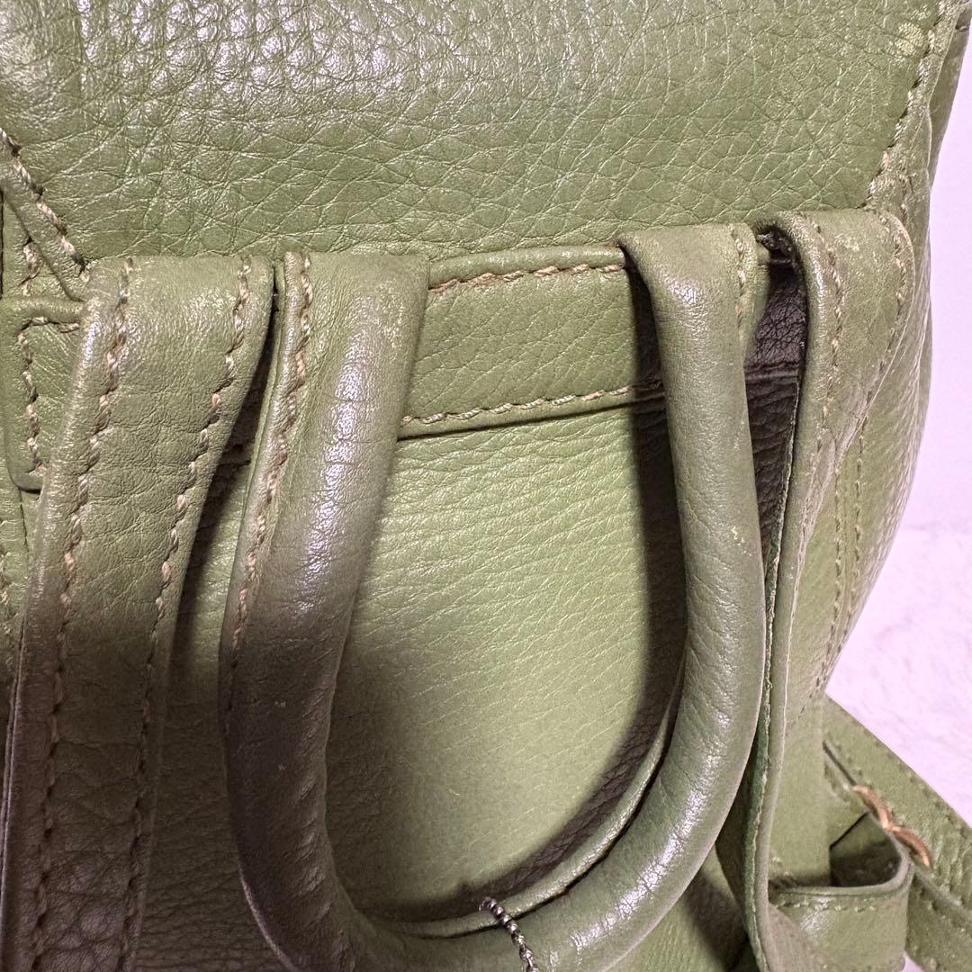【美品】希少色✨COACH コーチ　リュック　バックパック4925 グリーン