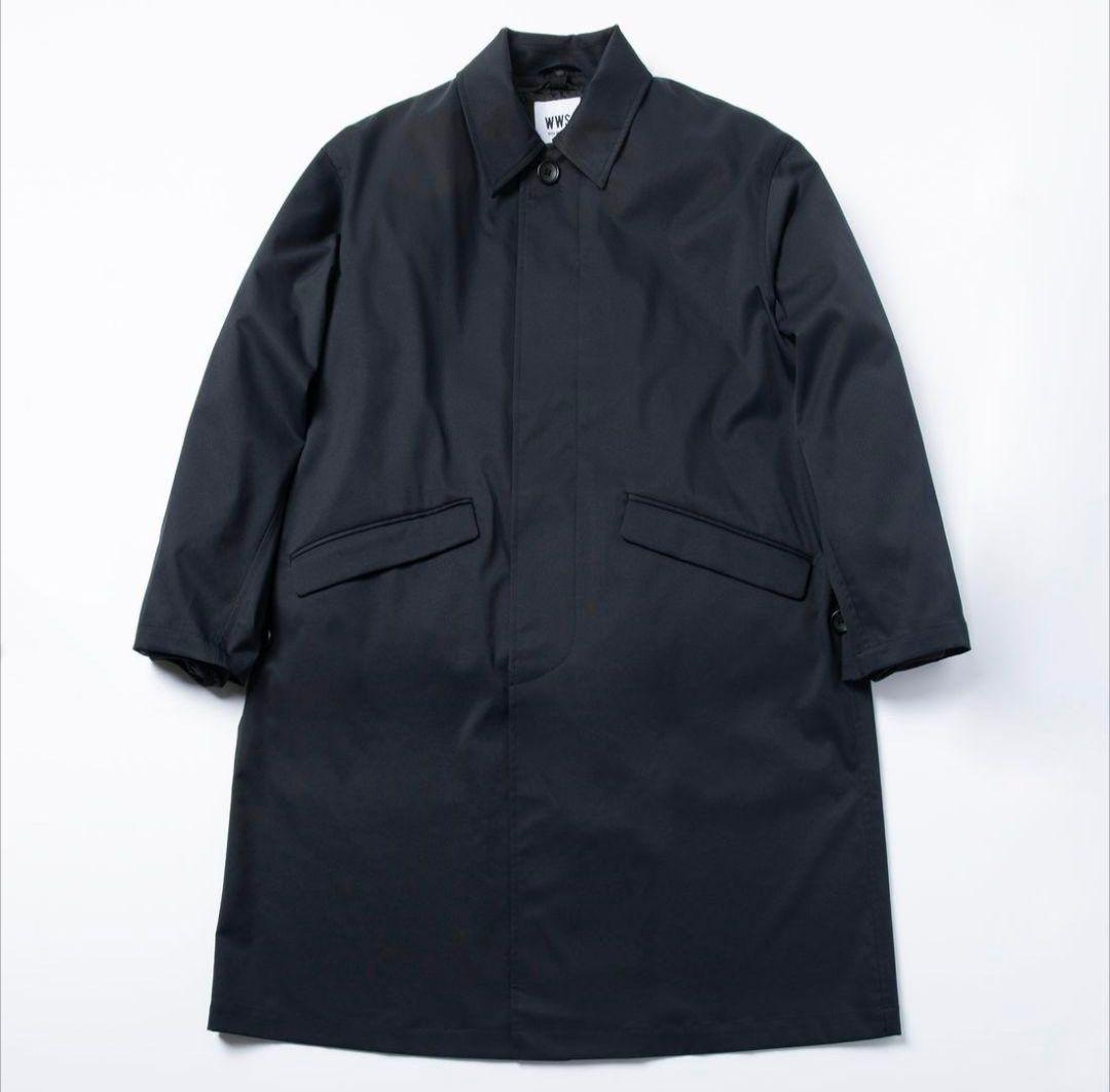 【WWS】洗える3WAYステンカラーコート ・ライナー付き（ダークネイビー） S
