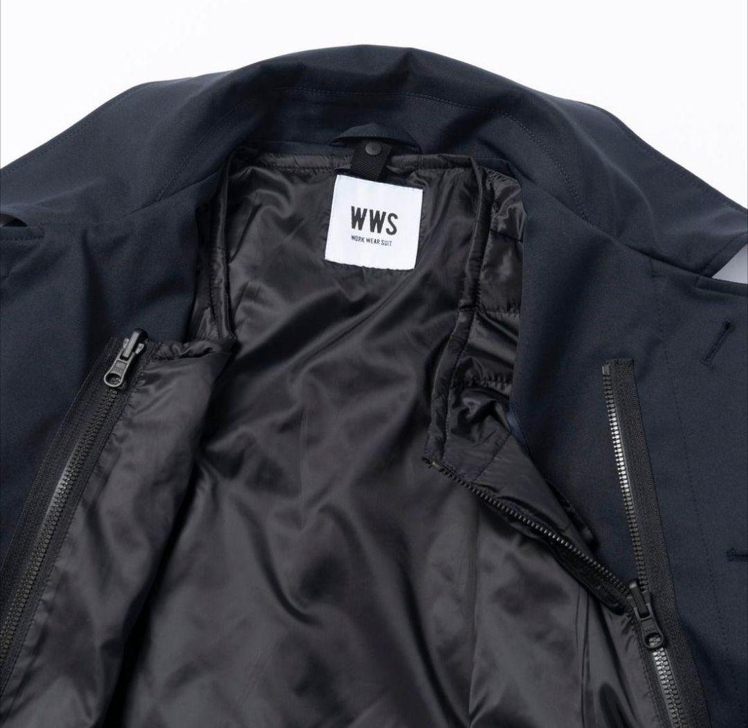 【WWS】洗える3WAYステンカラーコート ・ライナー付き（ダークネイビー） S
