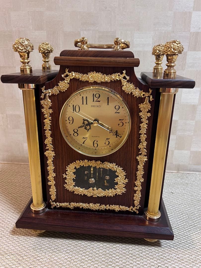 SEIKO QUARTZ QW428B セイコー　クォーツ　置時計