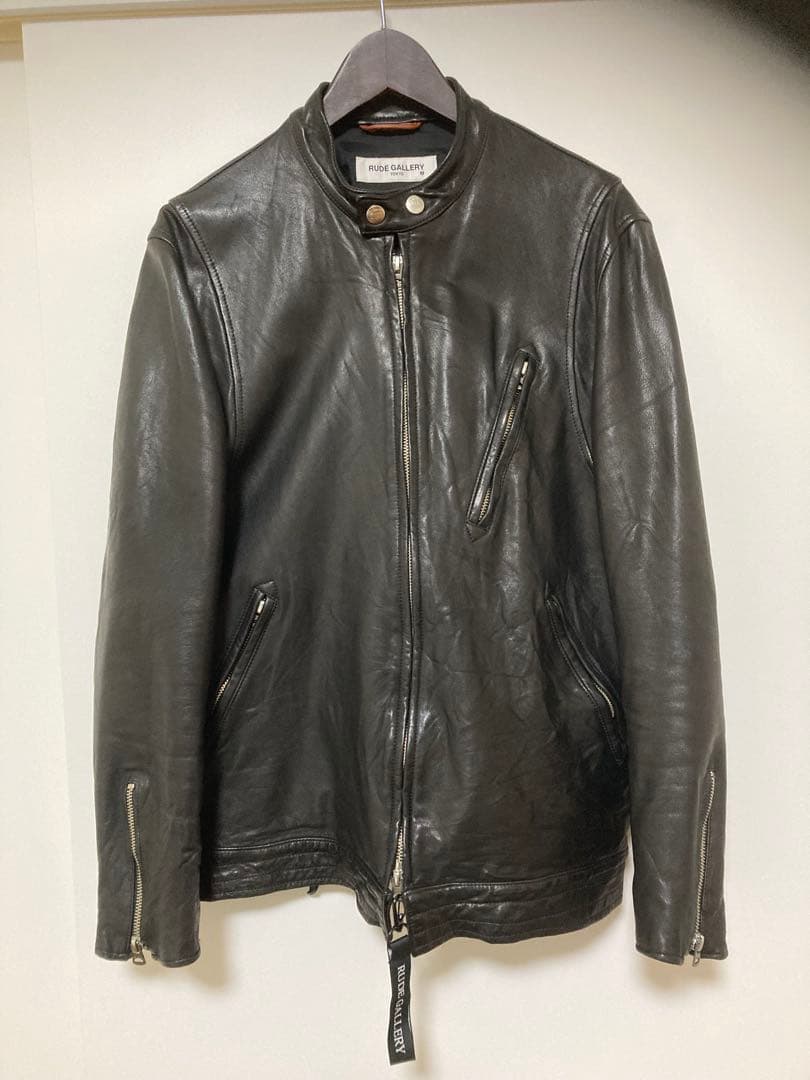 RUDE GALLERY シングルライダースジャケット ブラック