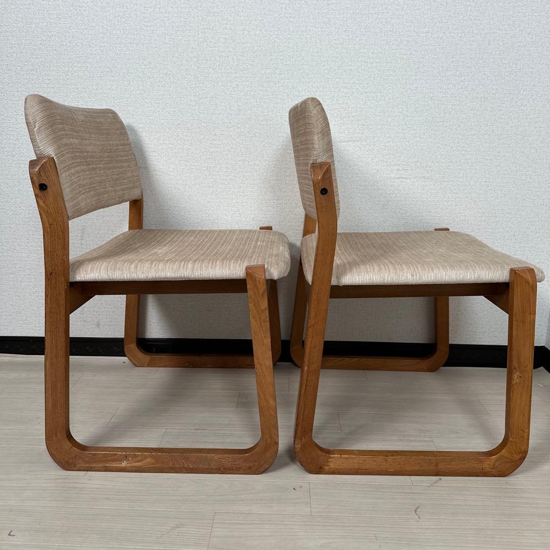 白川木工 shirakawa ダイニングチェア ファブリック 2脚セット i4※
