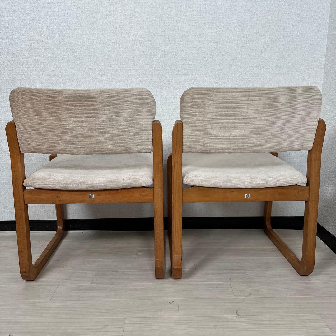 白川木工 shirakawa ダイニングチェア ファブリック 2脚セット i4※
