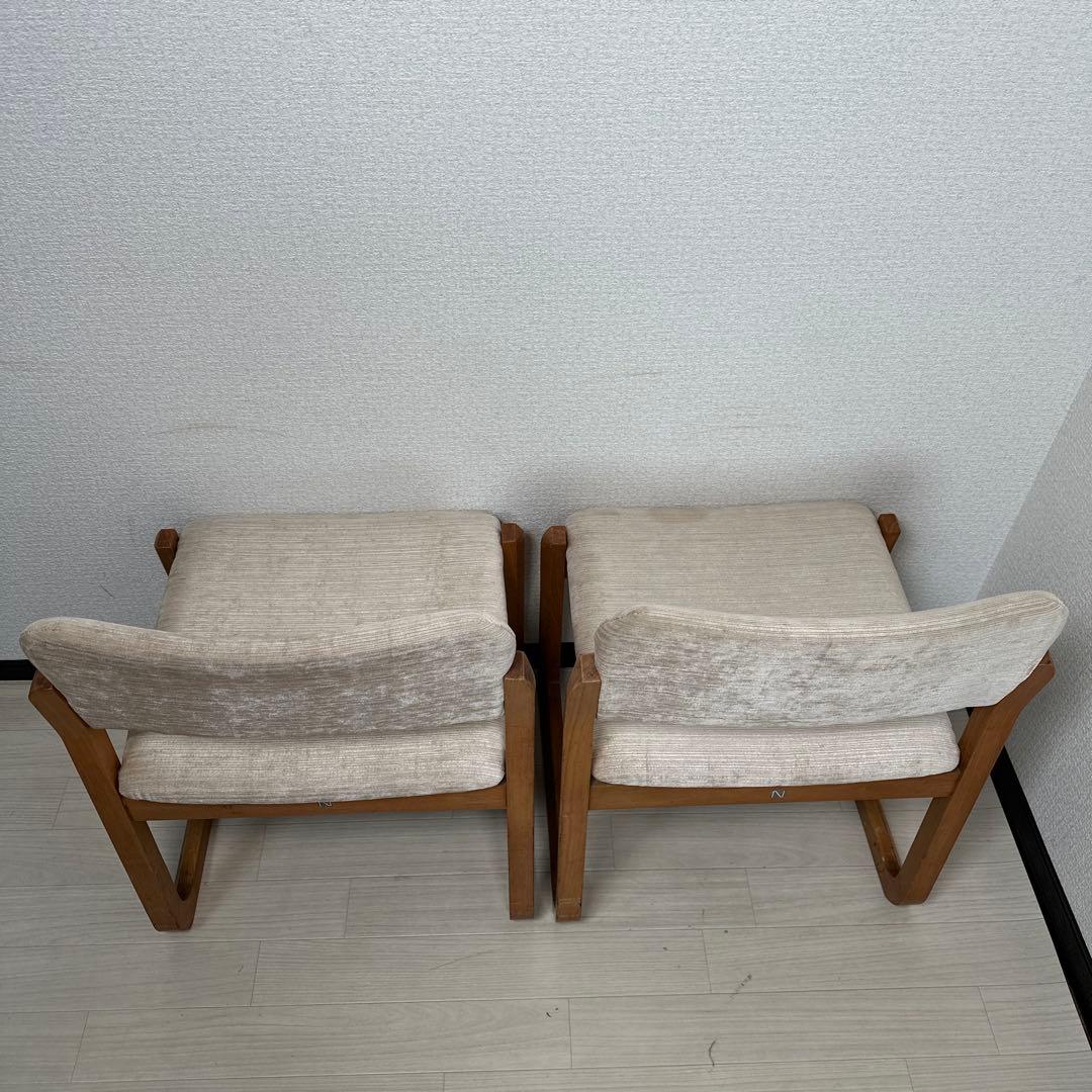 白川木工 shirakawa ダイニングチェア ファブリック 2脚セット i4※