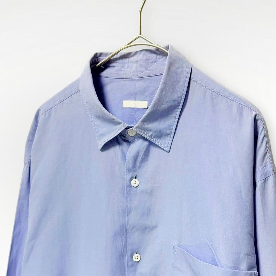 COMOLI 20SS コモリシャツ SAX 3