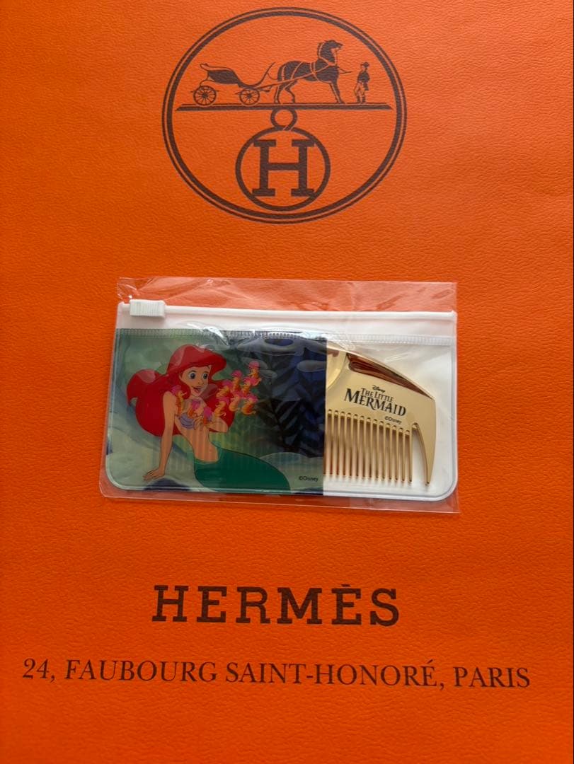 【新品希少】ラブクロム　ディズニーリトルマーメイドK24GPツキゴールド コーム