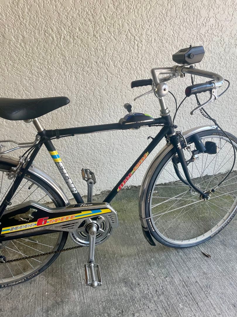 ヴィンテージ　昭和　ゼブラ　スーパーカー自転車　レトロ　26インチ