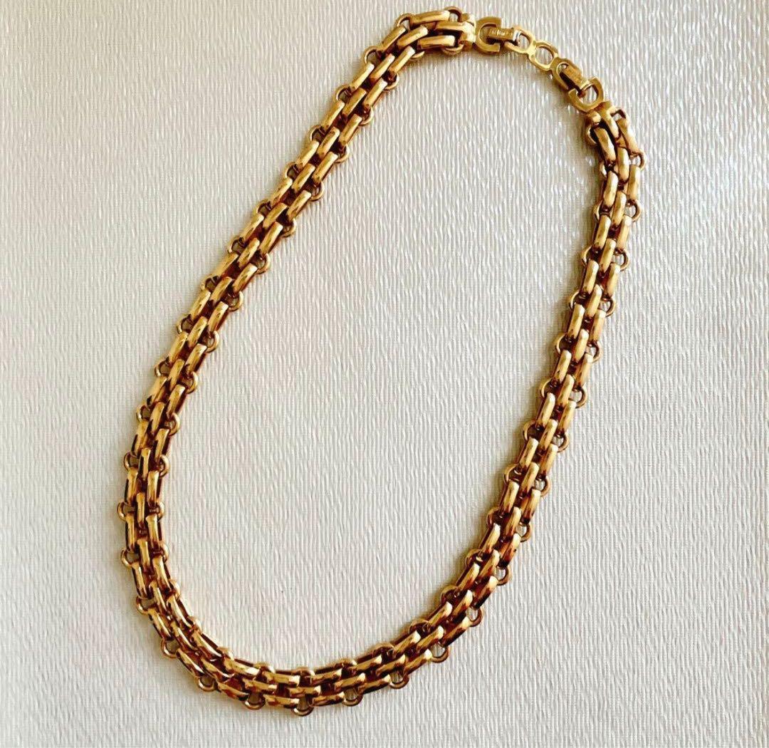 美品✨ クリスチャンディオール ネックレス チェーン 喜平 ゴールド