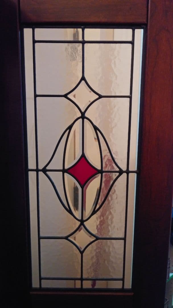 衝立⭐アンティーク風ステンドグラス入り間仕切りパーテーション♪