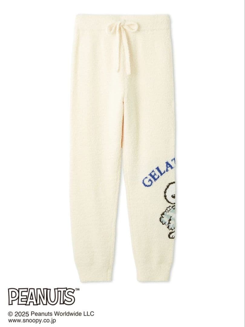 ジェラートピケ PEANUTS オリジナルジャガード ロングパンツ