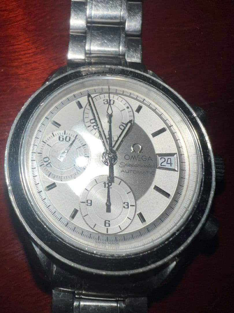 オメガ スピードマスター オートマチックステンレス 自動巻き シルバー文字盤