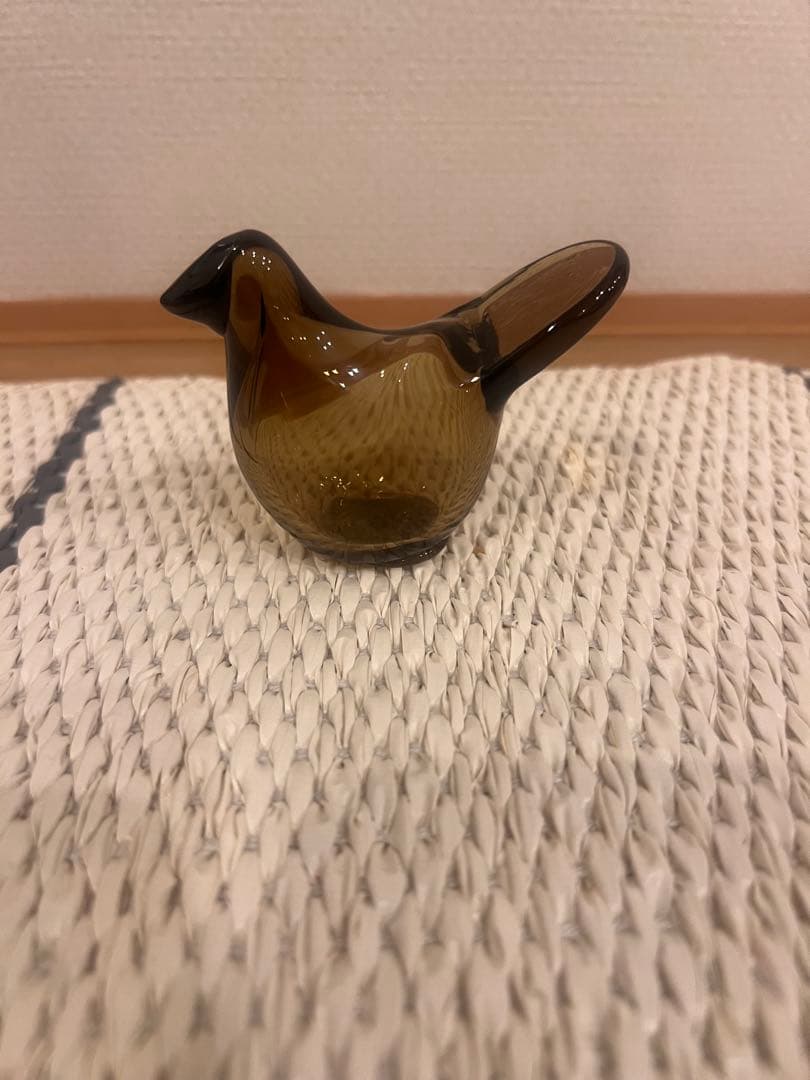 イッタラ　シエッポ　リネン　ブラック　ガラスバード