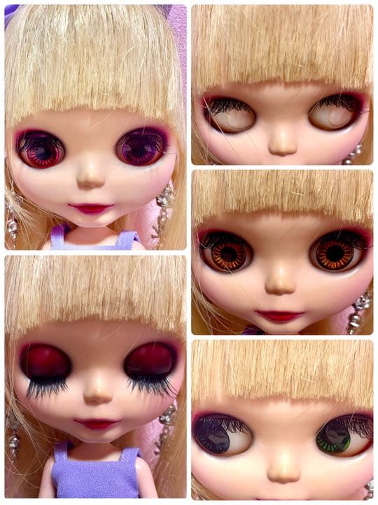 カスタムブライス アイラブユーイットトゥルー 眠り目 プルリング2本 ピアス