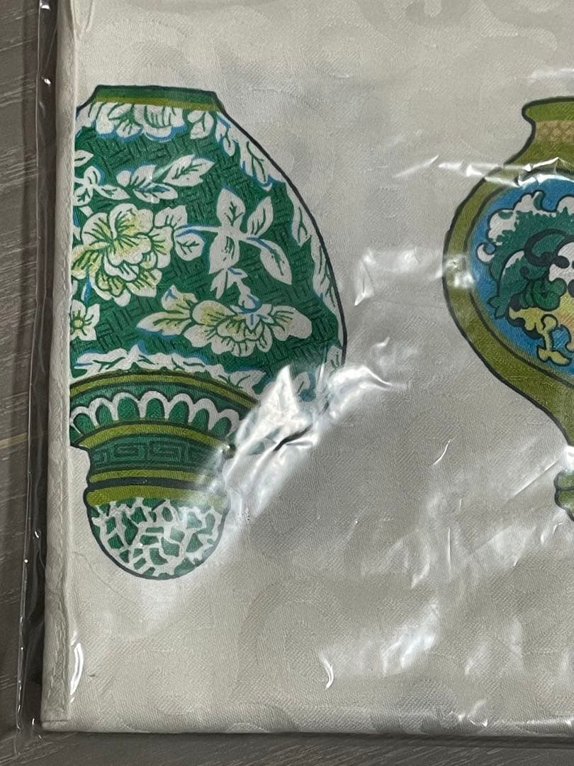 チャイナシーズ　China Seas エプロン　瓶　ボトル　白緑　鼻煙壷　レア