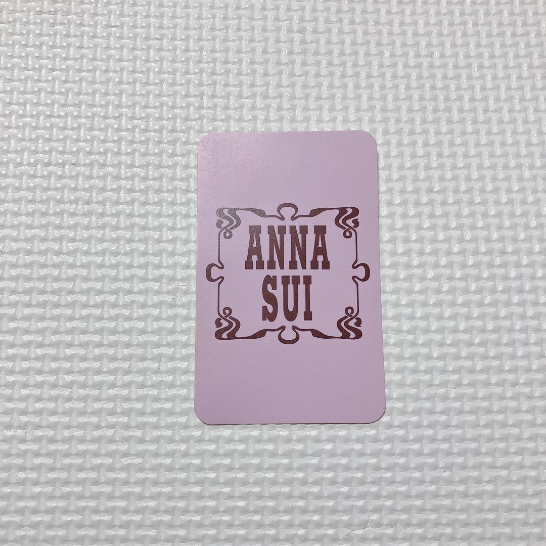 未使用　ANNA SUIアナスイ　エンボス レザーがま口二つ折り財布　ローズ　黒