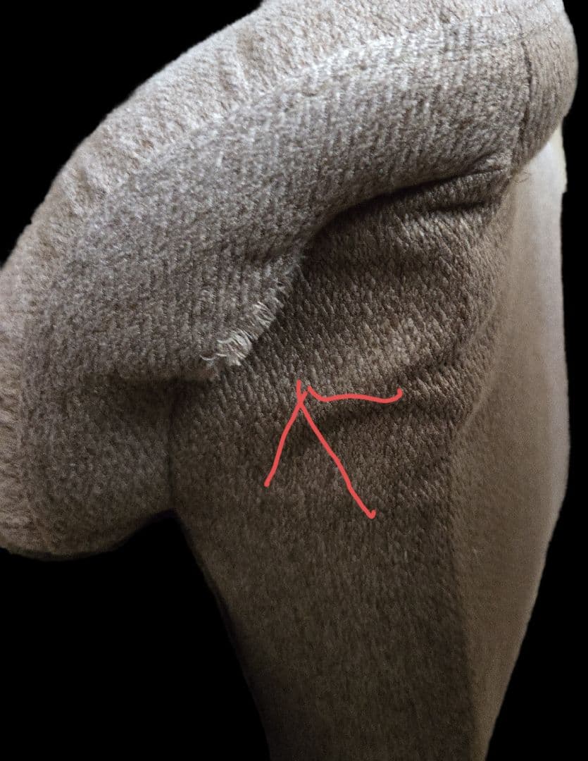 グレー ファブリック リクライニングチェア