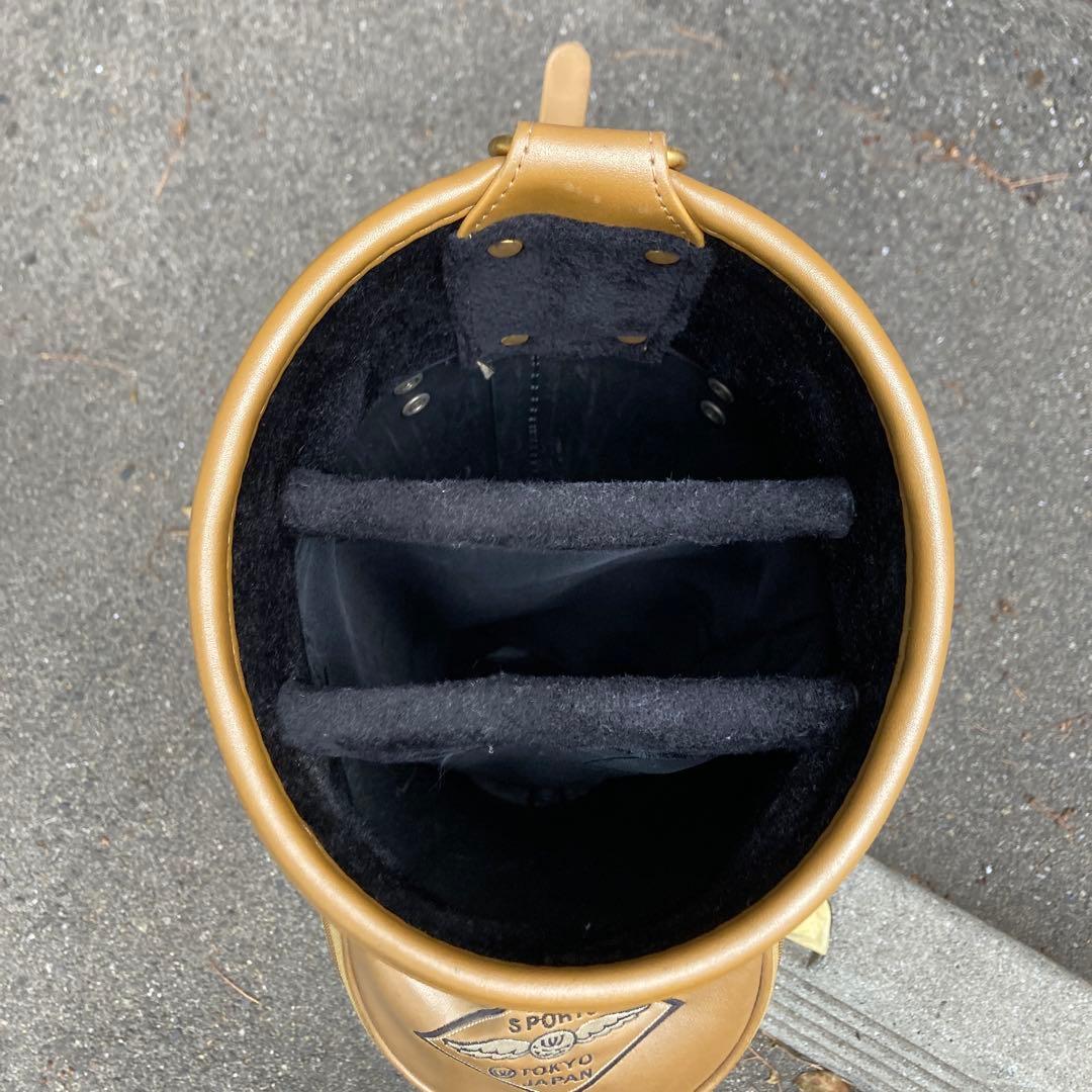 M-U SPORTS 高級レザーキャディバッグ　そこそこ綺麗です