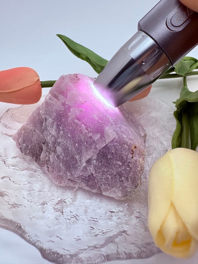 高品質クンツァイト原石 ✦ 希少大きめ343g ✦ 強い浄化力 × 空間調和