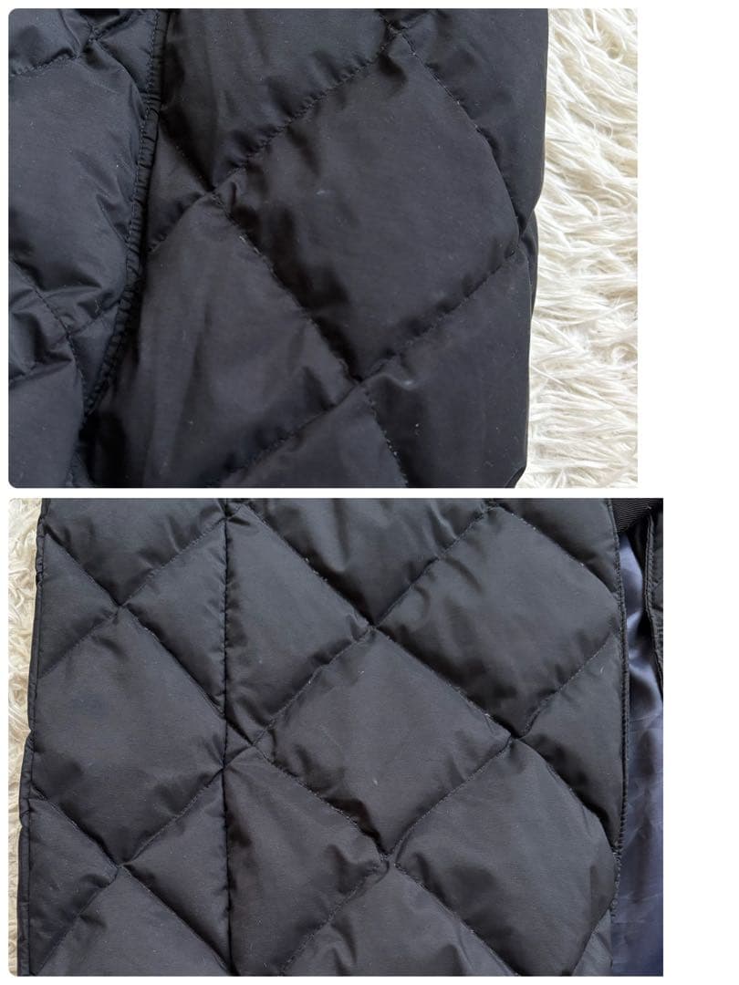 美品♡アントゲージ ダウンベスト ロング ドッキング キルティング ファー F