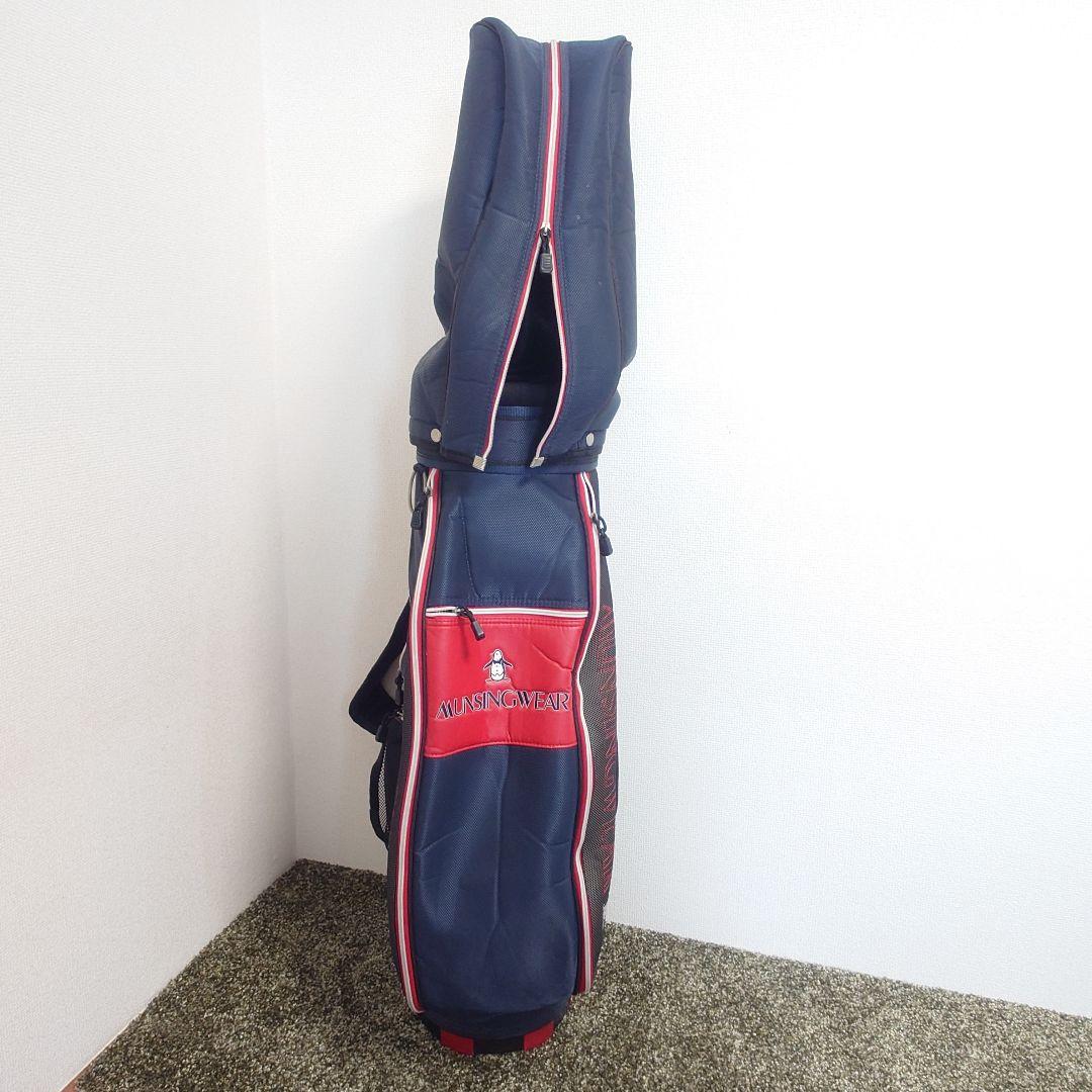 Munsingwear キャディバッグ ネイビー/レッド