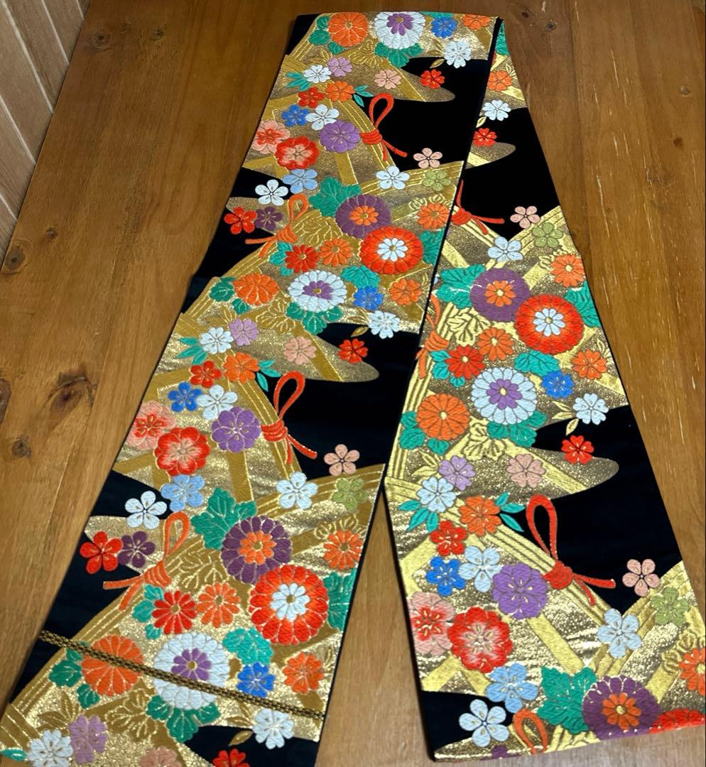 七五三　7歳　正絹着物　袋帯、長襦袢、小物セット