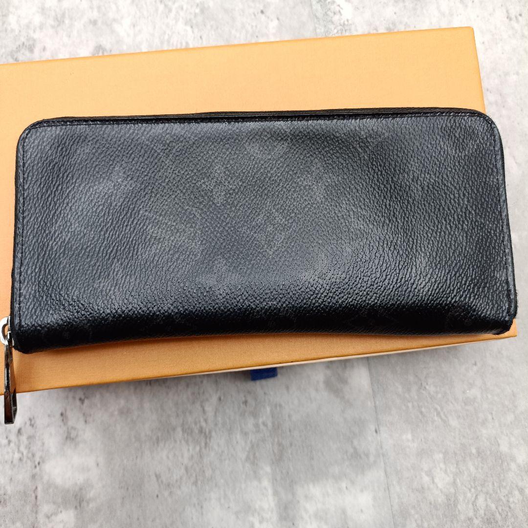 美品 ヴィトン エクリプス ジッピーヴェルティカル ラウンド 長財布 モノグラム