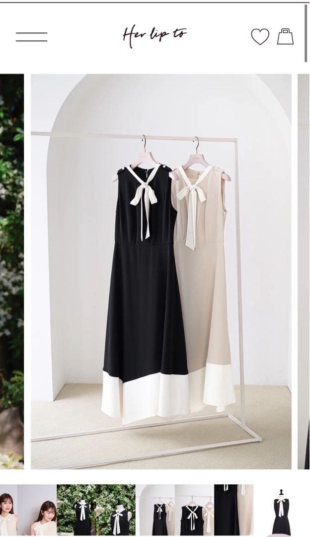ワンピース Herlipto Imperia Asymmetric Dress