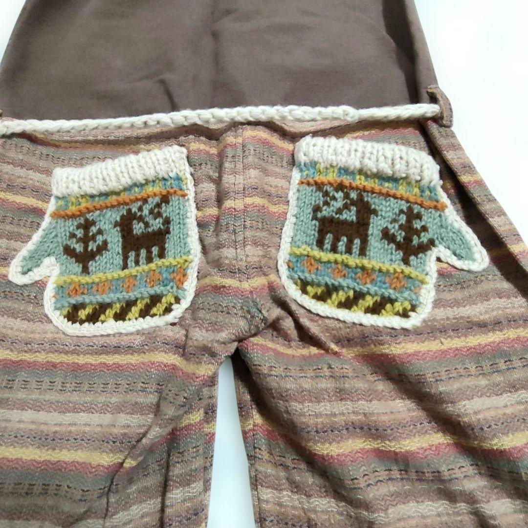 希少 Hammoc ハンモック オーバーオール 異素材 ニット サロペット