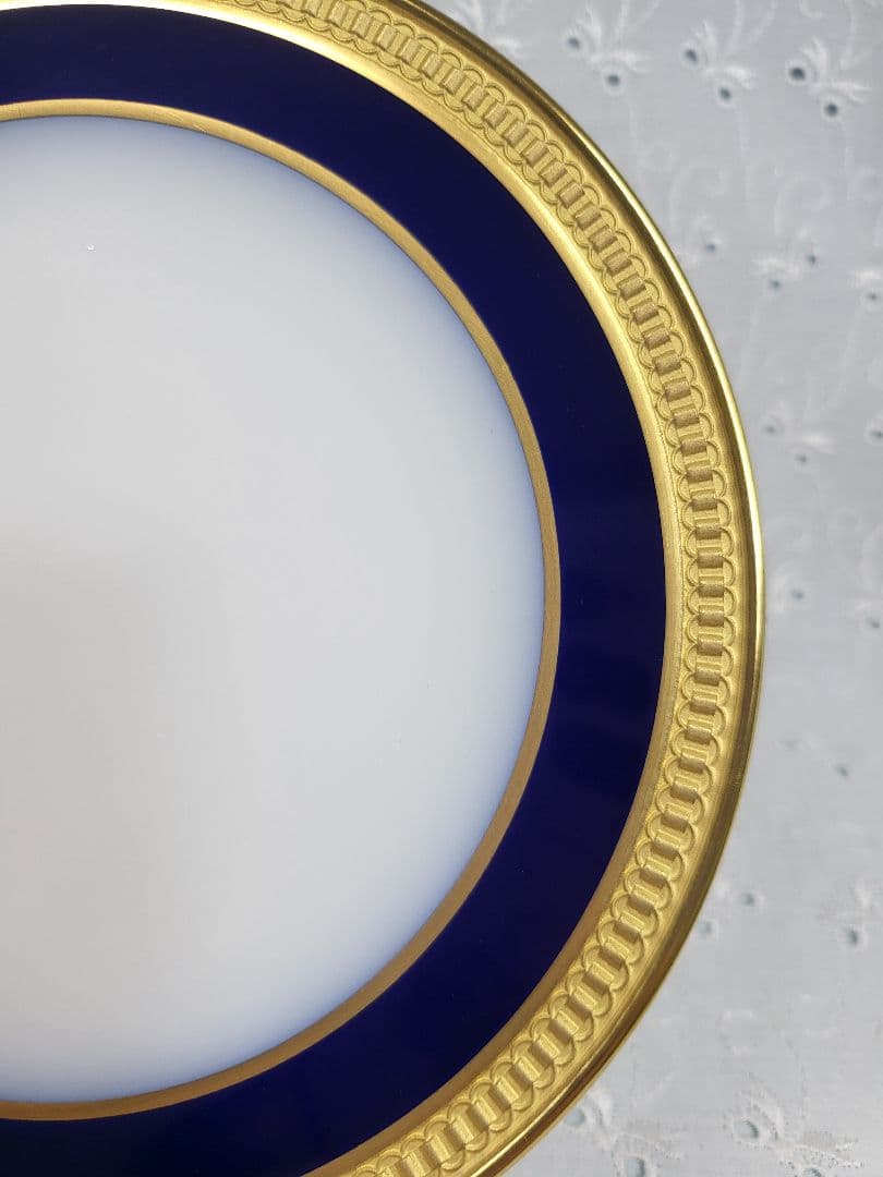 A様✨大倉陶園✨ロイヤルクラウンブルー パン サラダ デザート 皿 プレート2枚