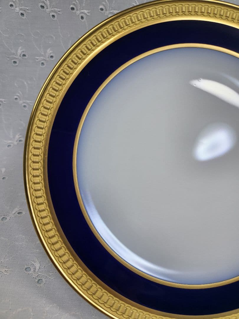 A様✨大倉陶園✨ロイヤルクラウンブルー パン サラダ デザート 皿 プレート2枚