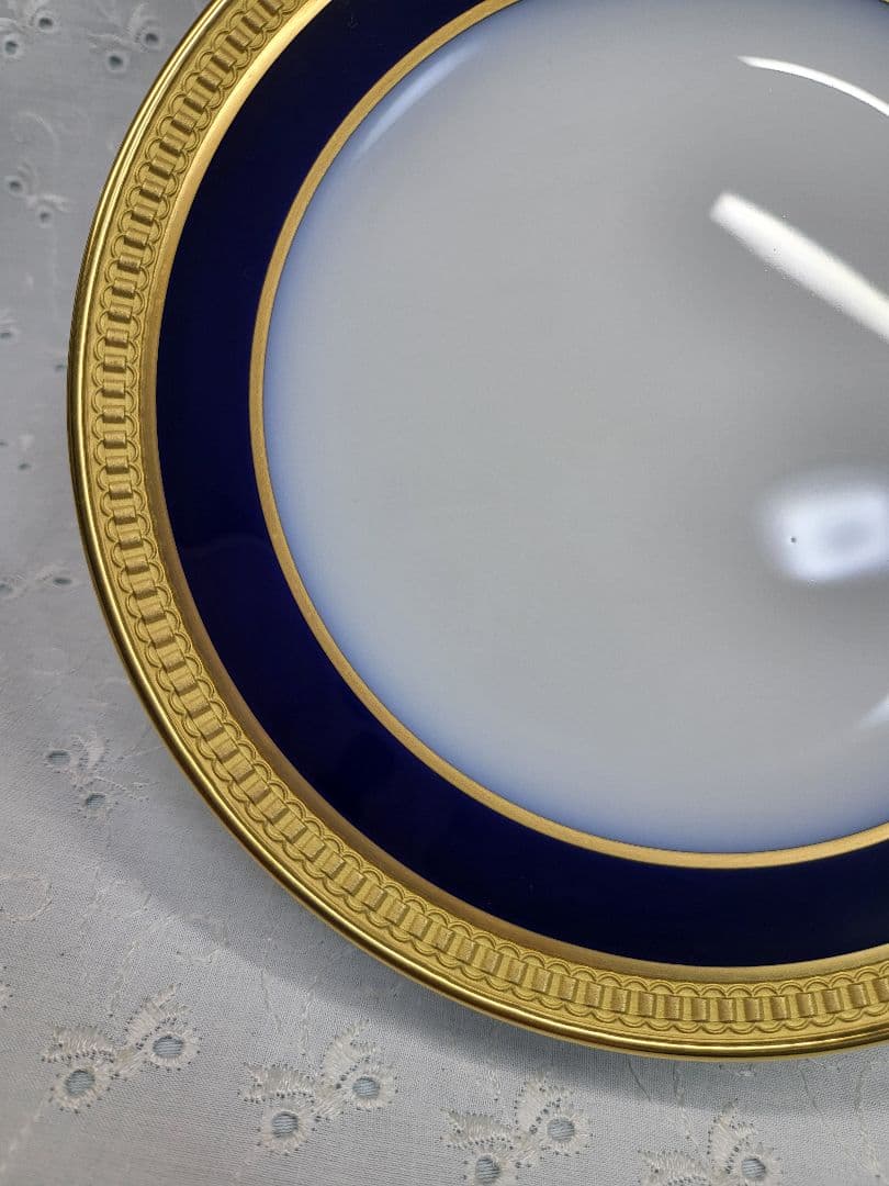 A様✨大倉陶園✨ロイヤルクラウンブルー パン サラダ デザート 皿 プレート2枚