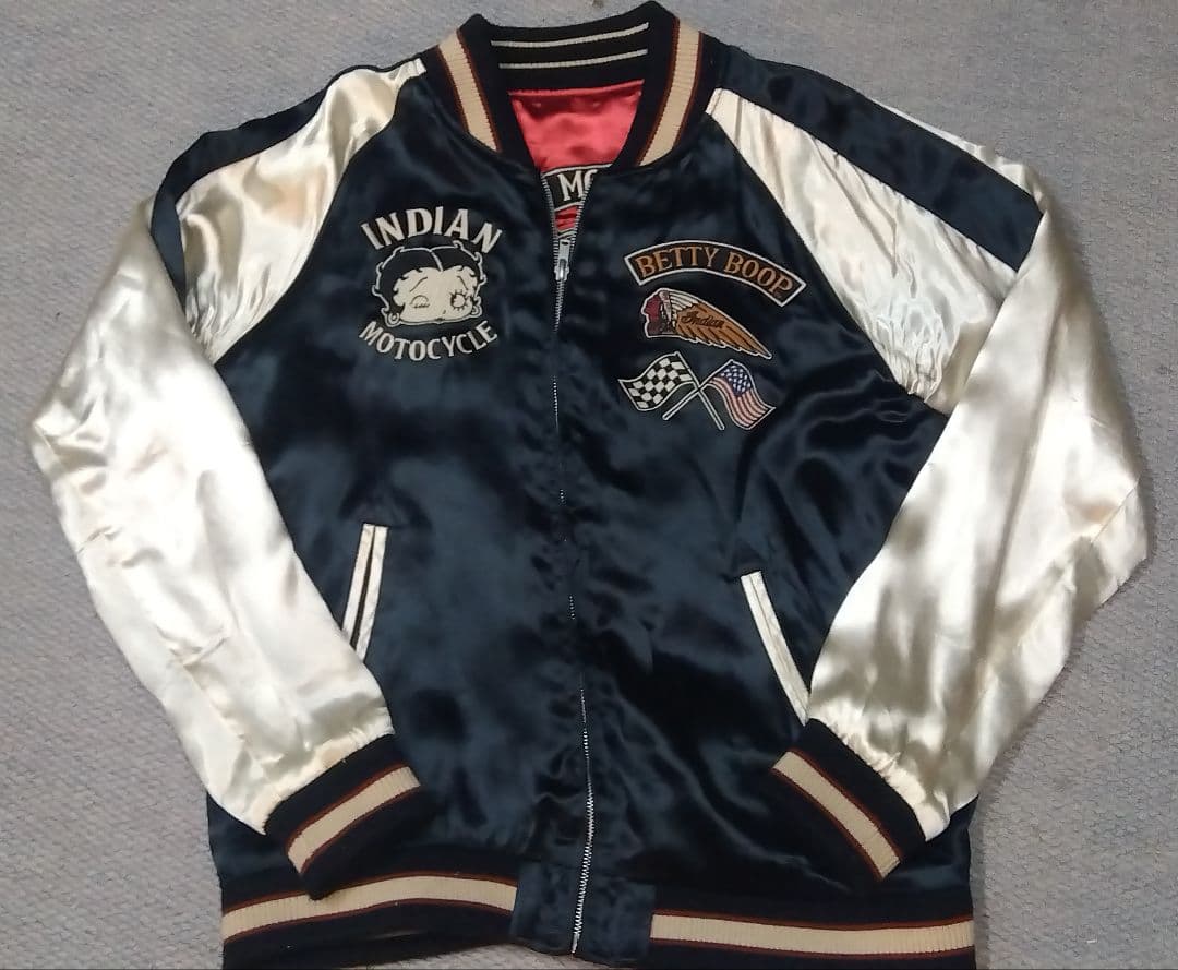 INDIAN MOTOCYCLE×ベティブープ リバーシブルスカジャンsizeL