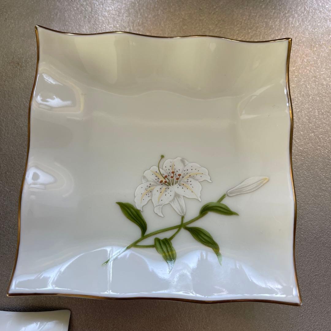 小皿5枚セット　ユリ