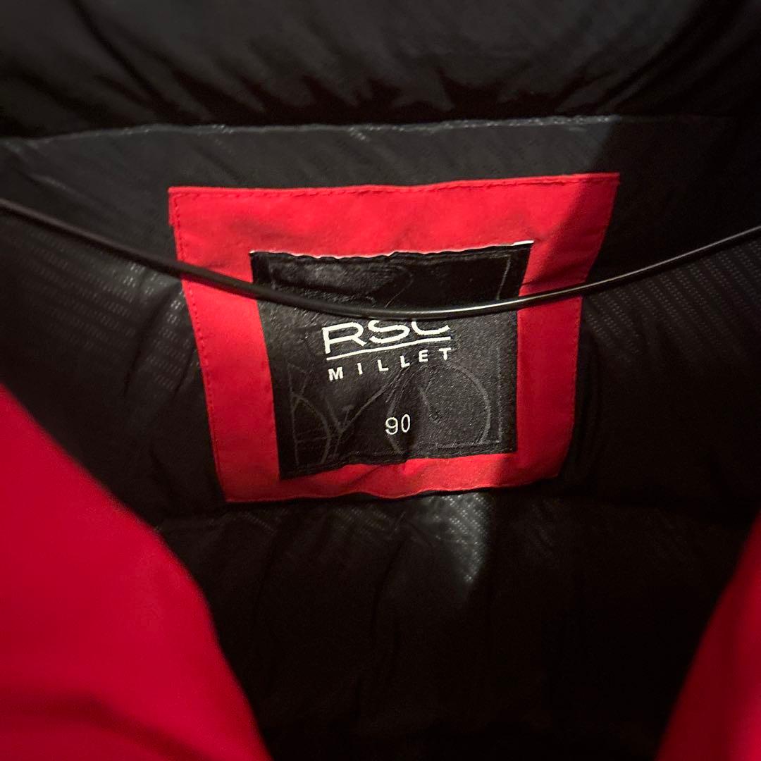 【美品】 MILLET ミレー フードダウン レディースL レッド