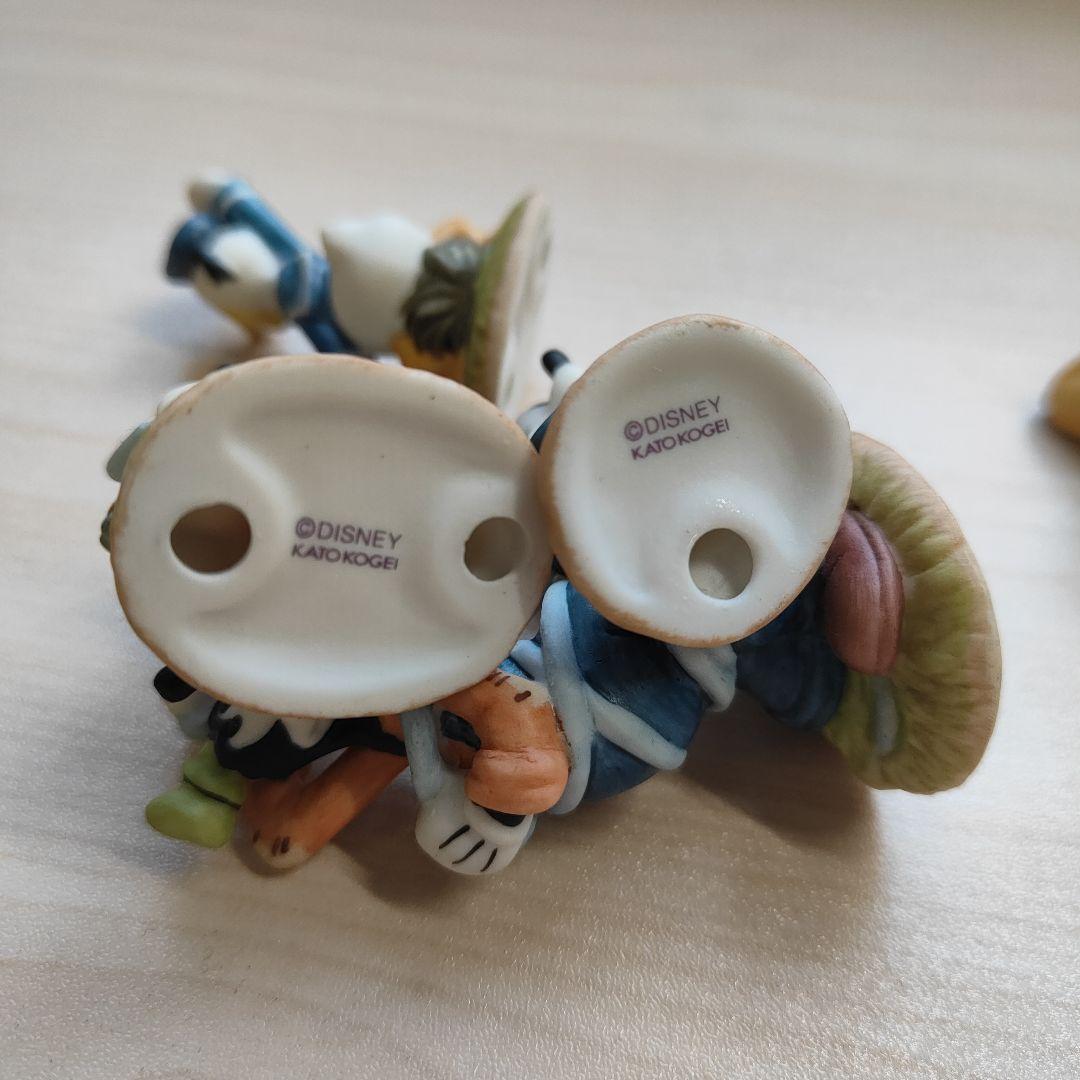 加藤工芸　ディズニー　箱庭　フィギュア　置物　ミッキー　ミニー　ドナルド