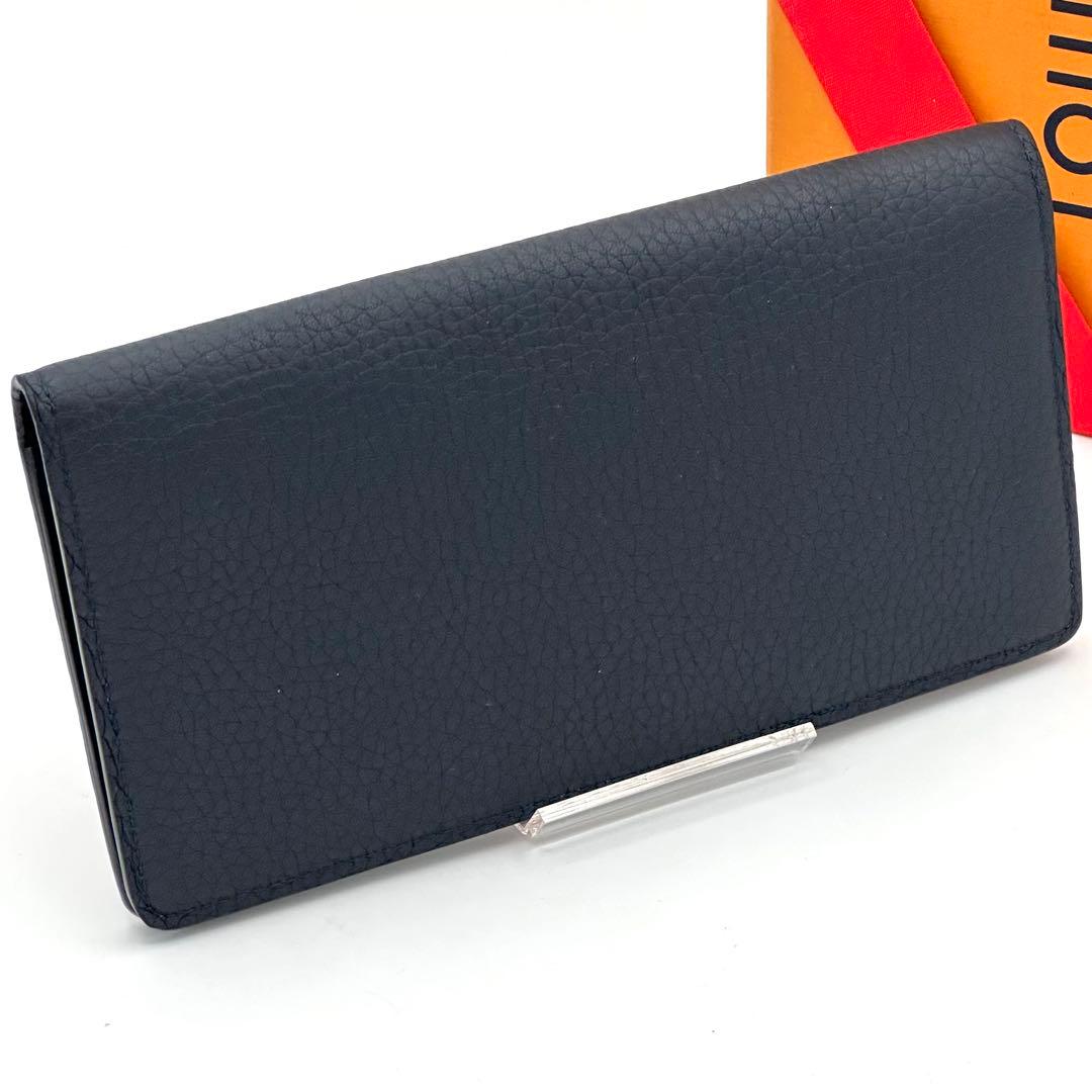 【未使用級】ルイヴィトン LVサークル ポルトフォイユ ブラザ アンディゴブルー