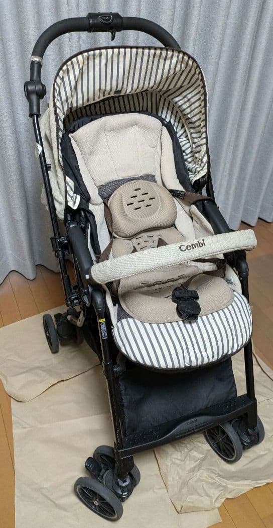 コンビ ベージュ スゴカルα 4キャス コンパクト エッグショック レインカバー