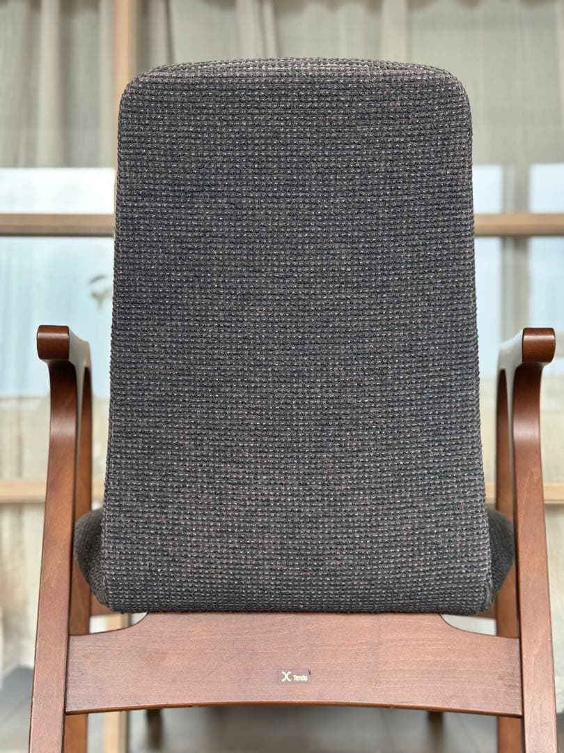 【天童木工】アントラー アームチェア ダイニングチェア　チーク×ダークグレー