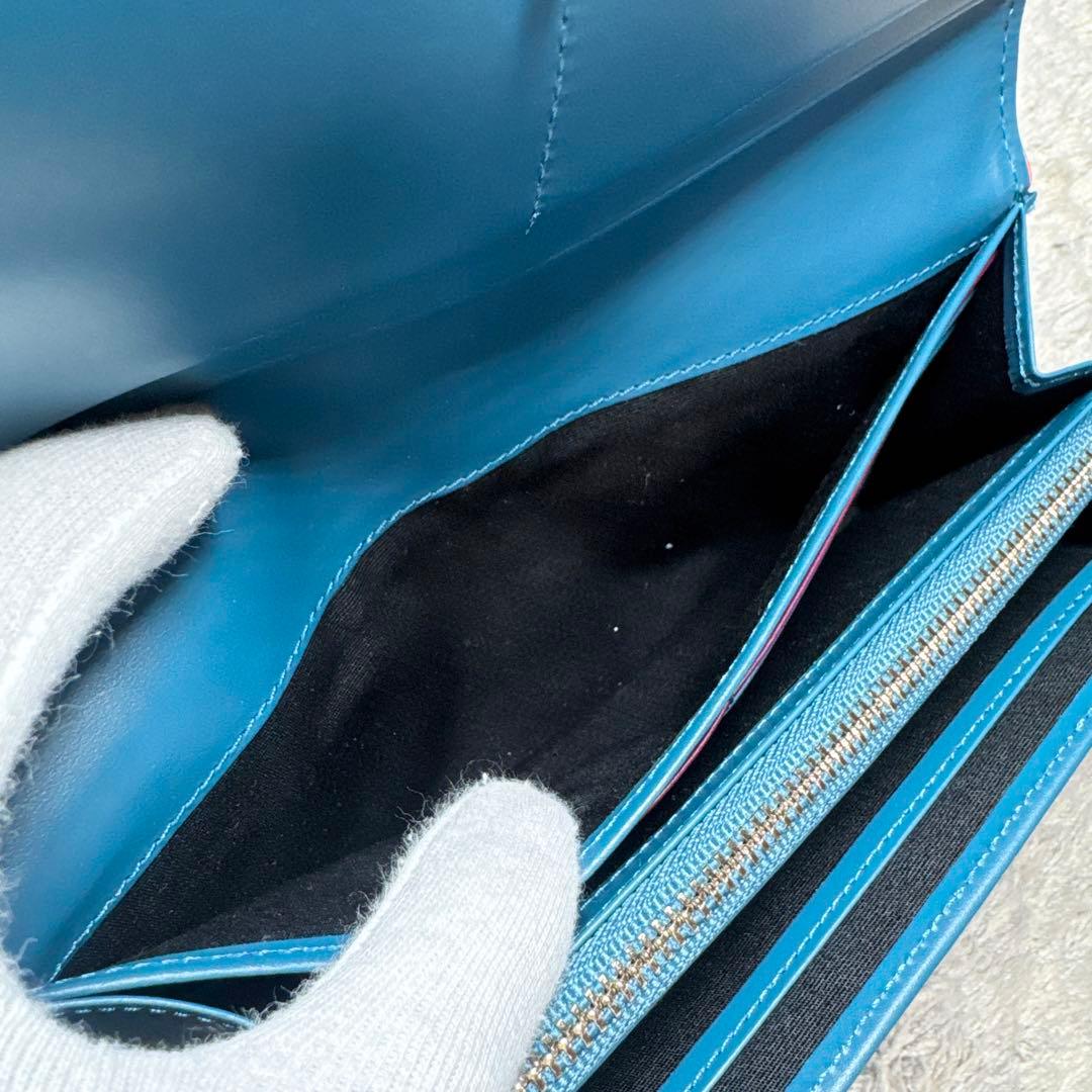 【未使用】Paul Smith ポールスミス 長財布 レザー マルチカラーライン