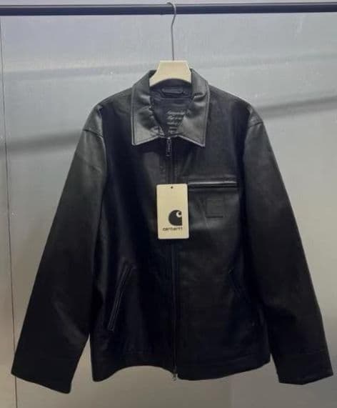 Carhartt ブラックレザー ジャケット