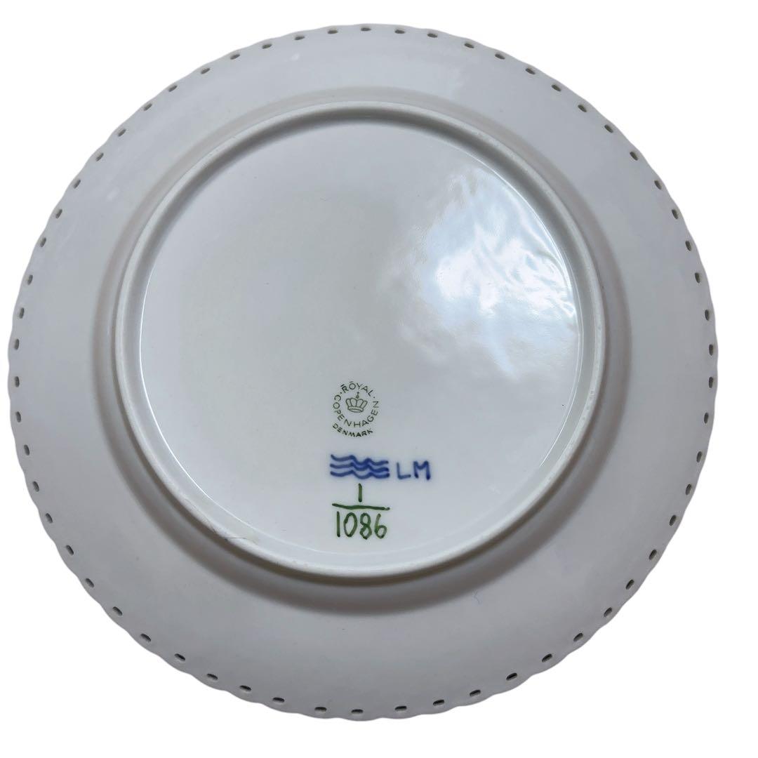 ロイヤルコペンハーゲン ブルーフルーテッド ハーフレース 20㎝弱　4枚