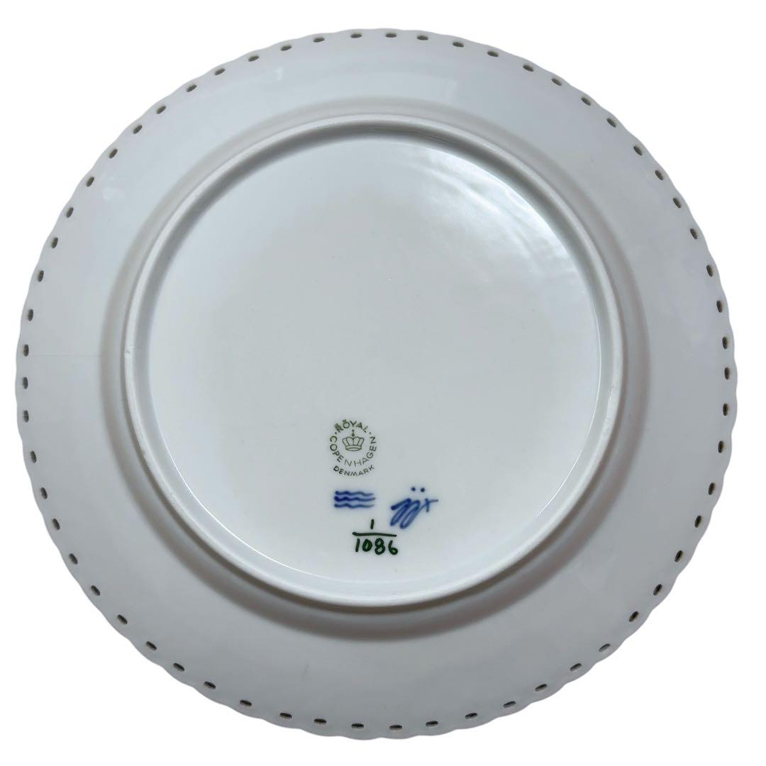 ロイヤルコペンハーゲン ブルーフルーテッド ハーフレース 20㎝弱　4枚