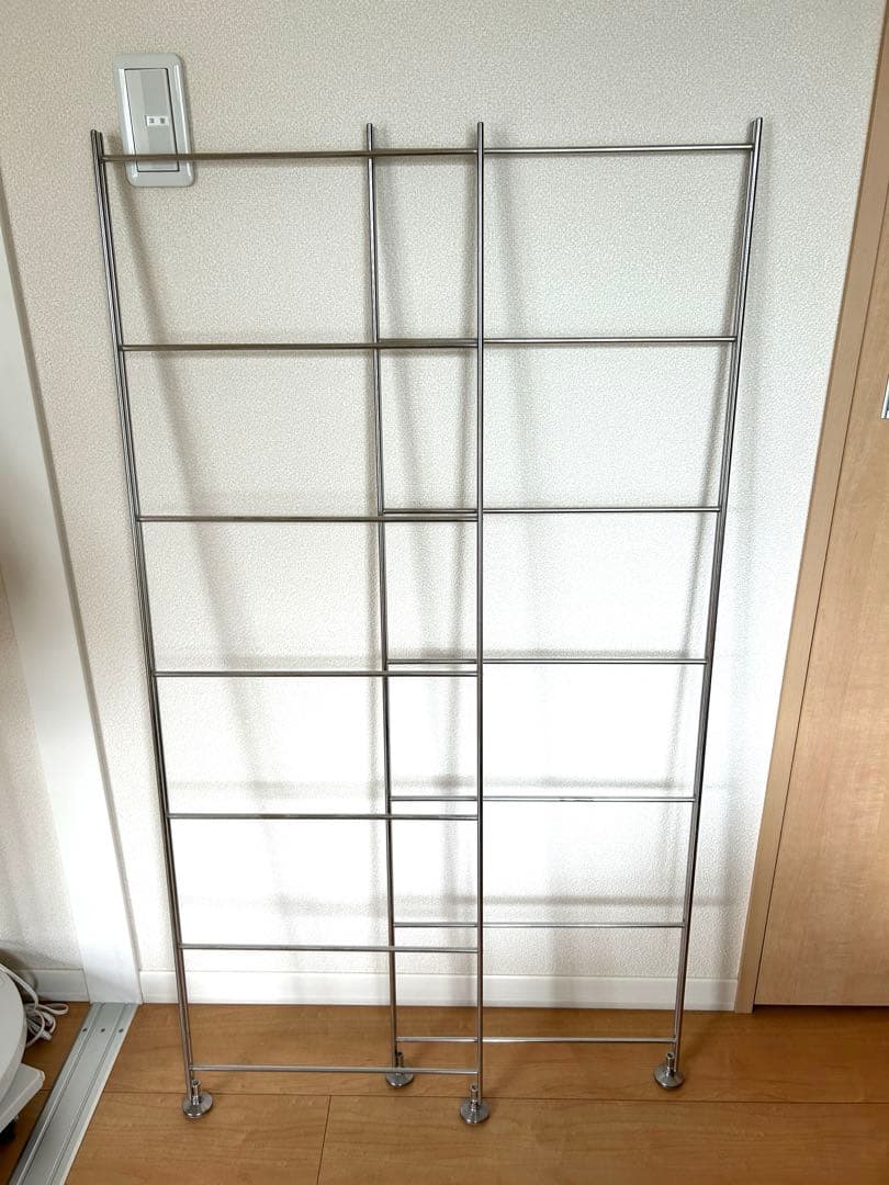 無印良品　ステンレスユニットシェルフ帆立中120cm 2点セット