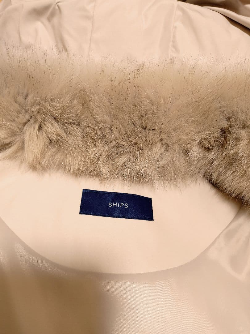 美品/ships シップス フォックスファー　ダウンコート ロング