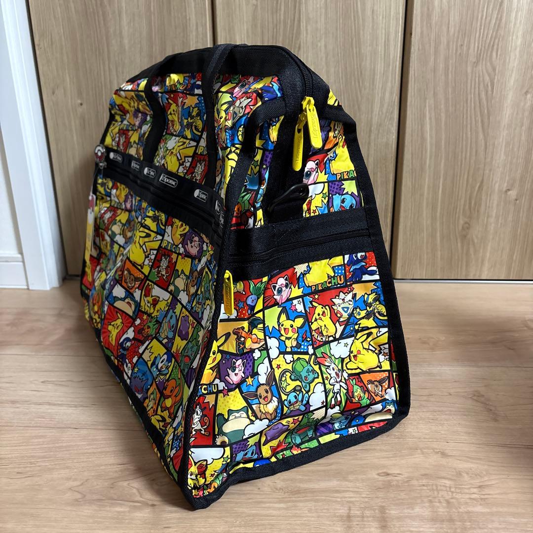 【希少】レスポートサック　ボストンバッグ　ラージタイプ　ポケモン　ピカチュウ