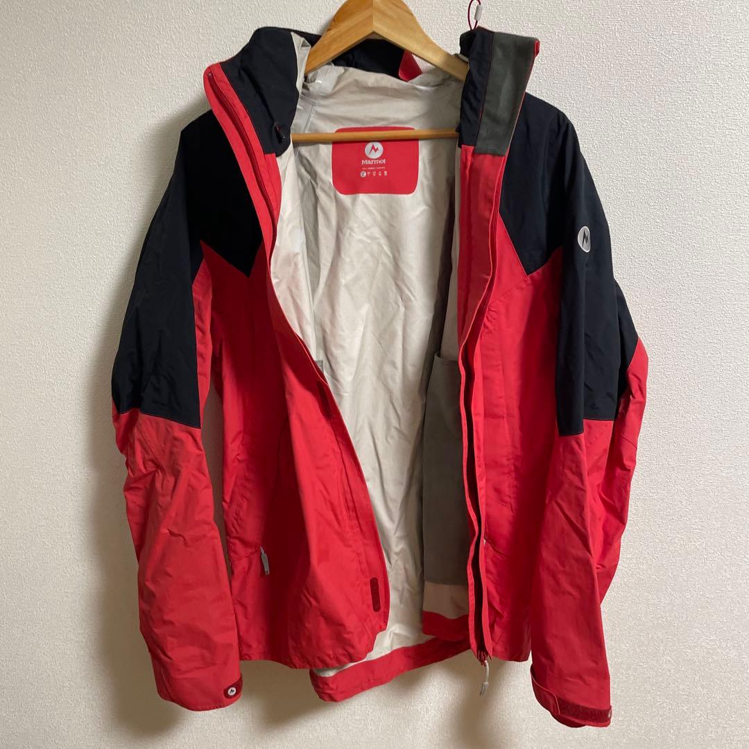 Marmot マウンテンパーカー XLサイズ レッド/ブラック
