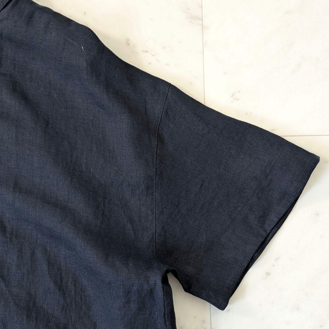 極美品　マッキントッシュロンドン リネンシャツ半袖 麻 ブラウス 38