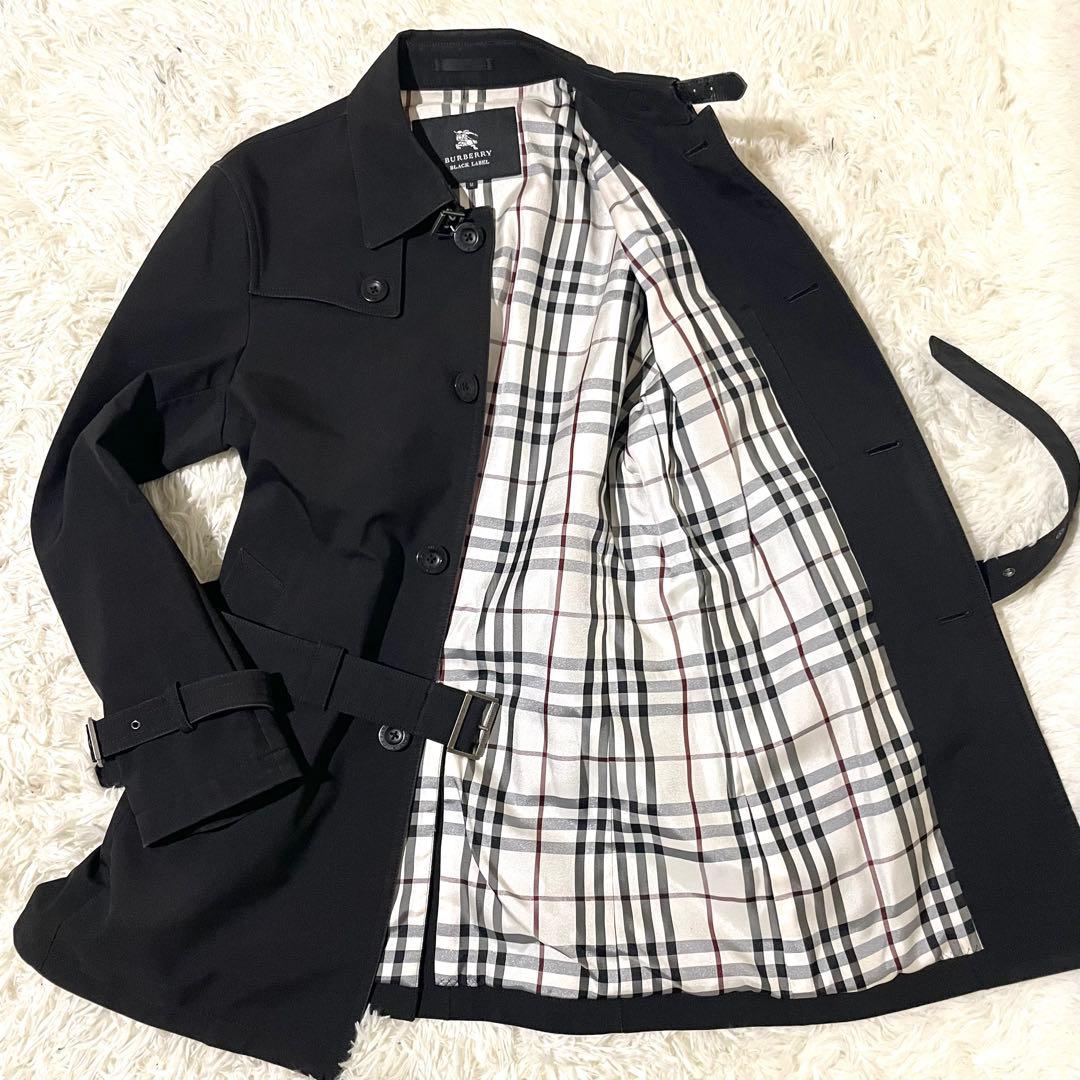 ✨美品✨BURBERRY BLACK LABELトレンチコートノバチェックベルト