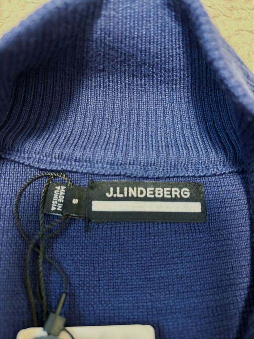 ★新品 J.LINDEBERG ゴルフセーター モックネック ハーフジップアップ